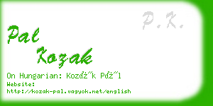 pal kozak business card